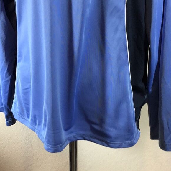 Oleg Cassini Sport Jacket Vintage Blue Hoodie Track Athletic Top Size 2X - Picture 8 of 14